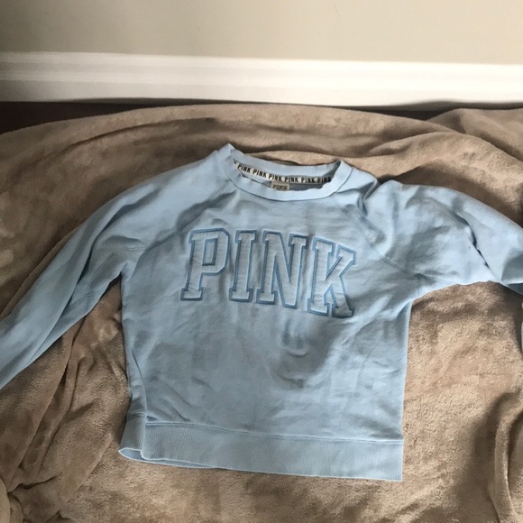 PINK Victoria's Secret Tops - Baby blue Victoria secret  pink long sleeve